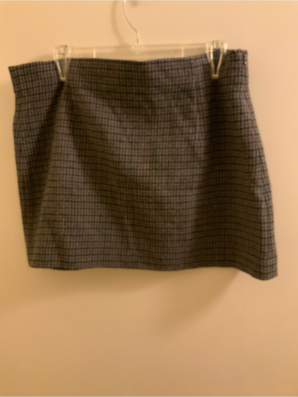 Zara Gray Plaid Mini Skirt